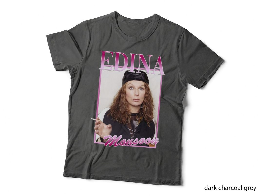 Edina Monsoon Absolutely Fabulous Retro 90S TV Portrait T-Shirt
