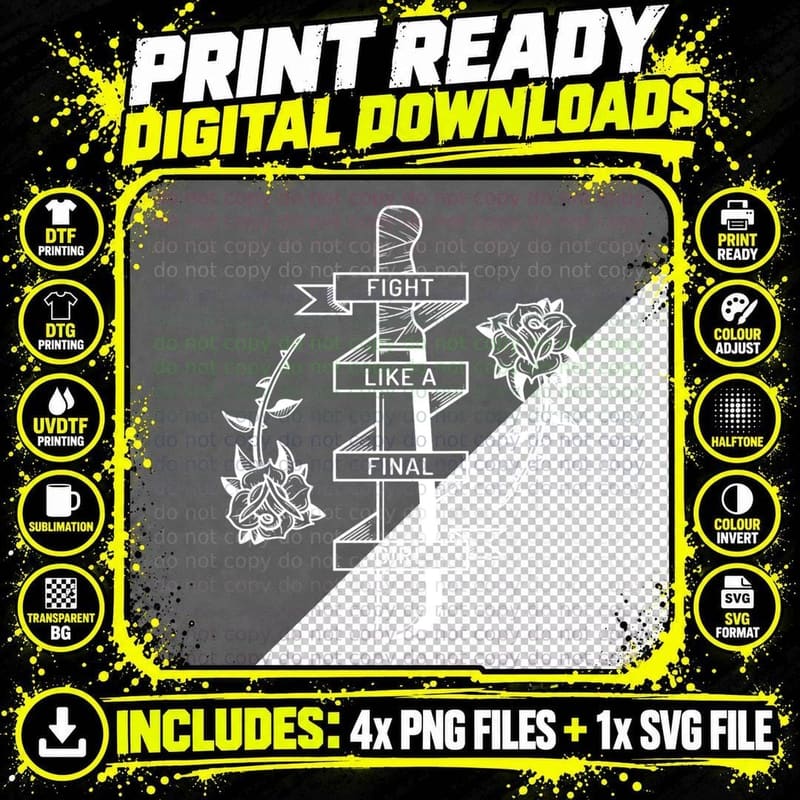 Final Girl Classic T-Shirt Png SVG Digital Bundle
