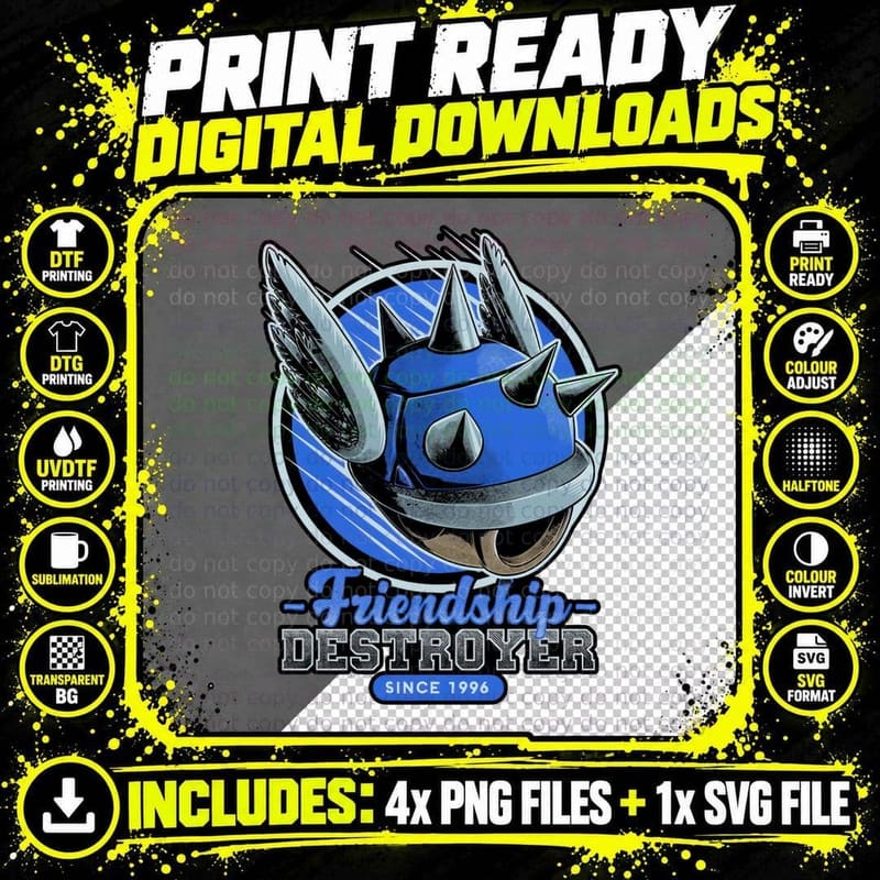 Friendship Destroyer T-Shirt, Nostalgic Racing Game Tee Png SVG Digital Bundle