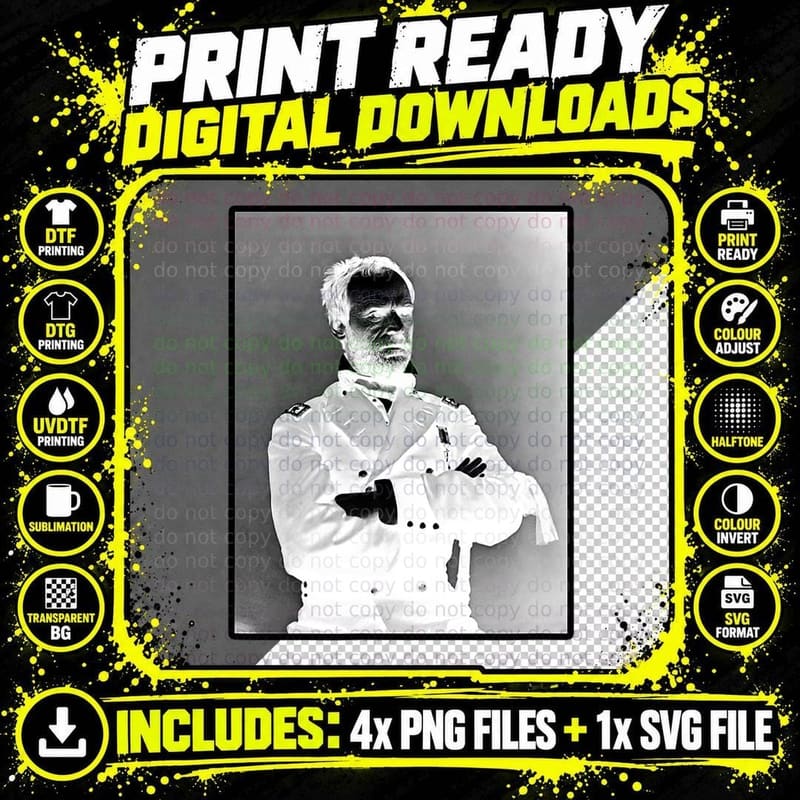 General William Sherman Civil War Portrait T-Shirt Png SVG Digital Bundle