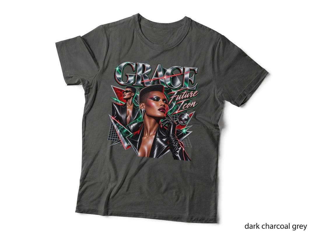 Grace Jones Future Icon 80s New Wave Fashion Retro Club Music Graphic T-Shirt