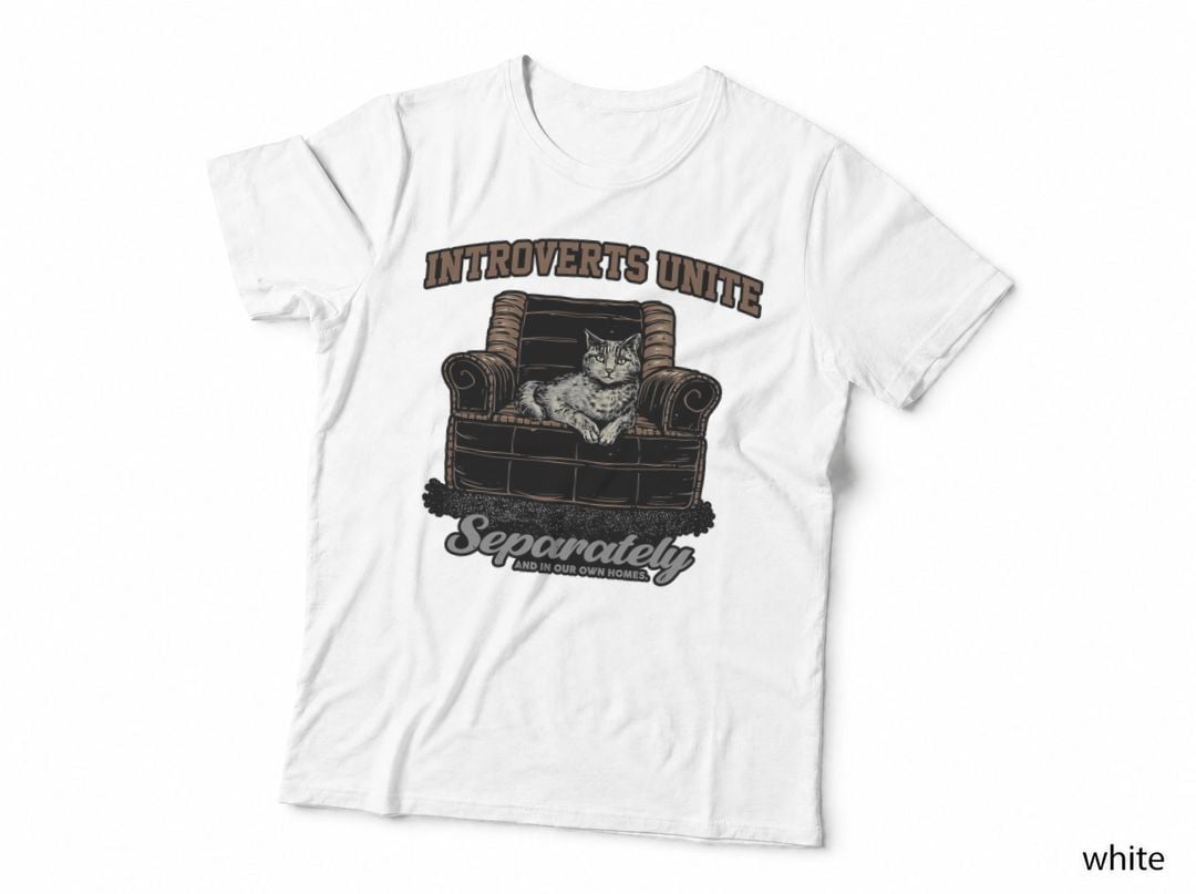 Introverts Unite Separately T-Shirt, Vintage Retro Tee, Gift for Introverts