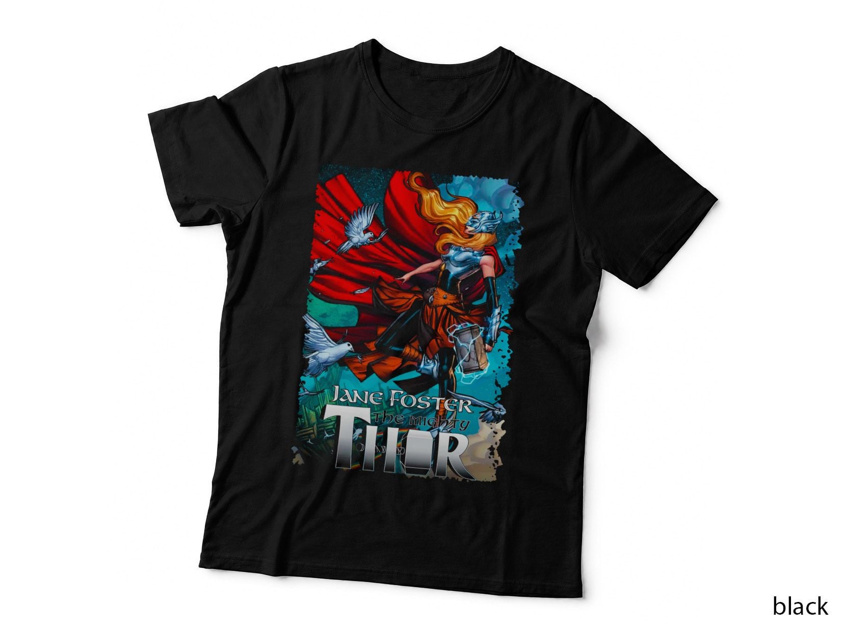 Jane Foster the Mighty Thor, Retro Comic Book Art, T-Shirt