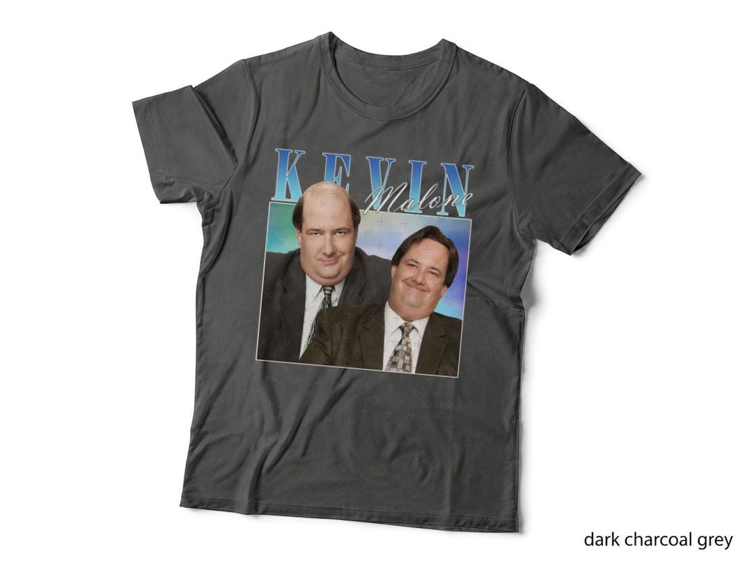 Kevin Malone the Office 90S Homage, Suit Double Portrait Collage, T-Shirt