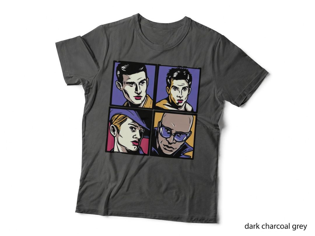 Male Models Pop Art T-Shirt, Retro Pop Art Tee, Gift for Art Lovers