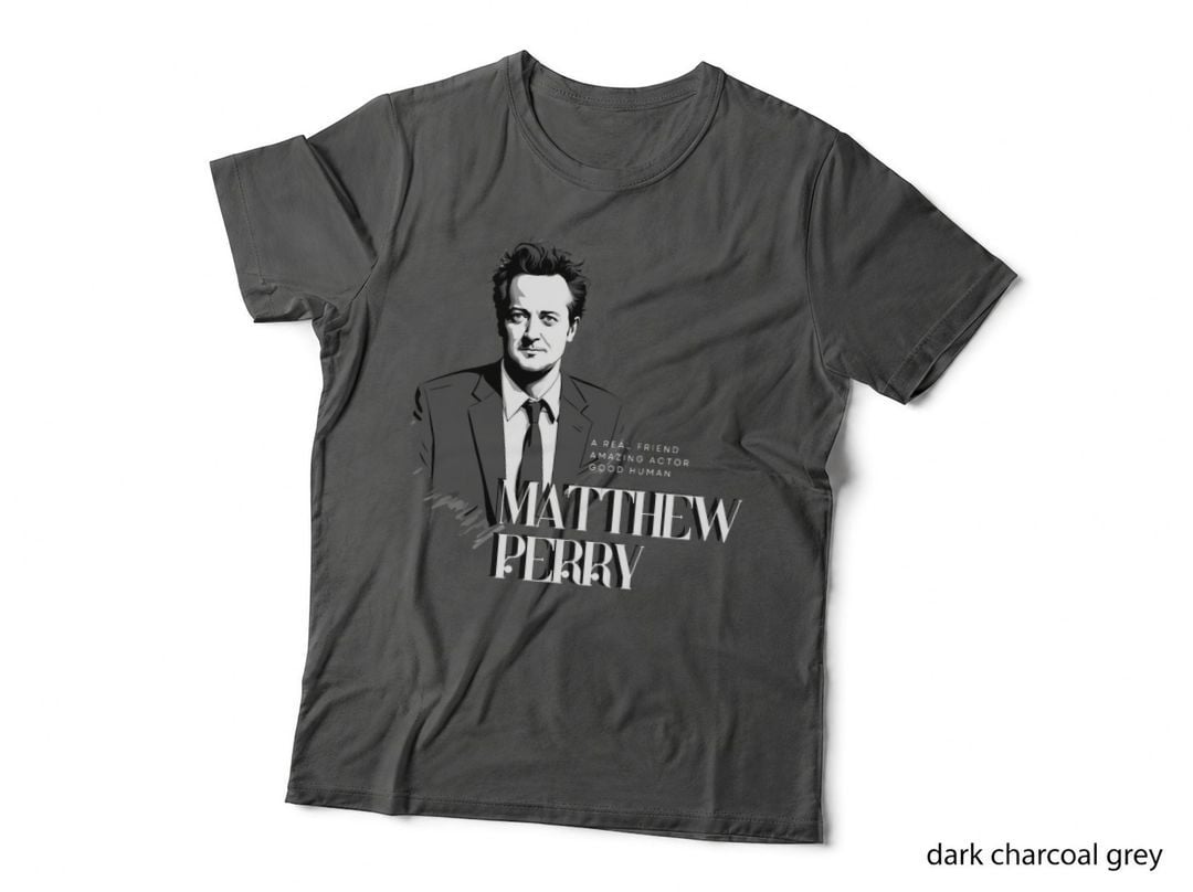 Mattew Perry Tribute Artwork T-Shirt, Vintage Retro, Actor Fan Art