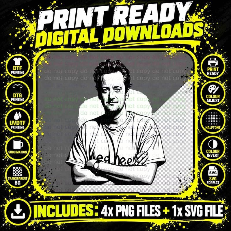 Matthew Perry Memories T-Shirt, Retro 90s TV Icon Png SVG Digital Bundle