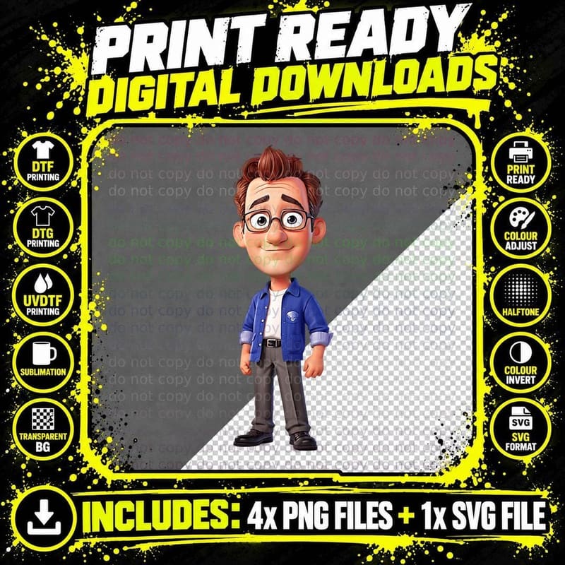Matthew Perry Sticker T-Shirt, 90s TV Icon Png SVG Digital Bundle