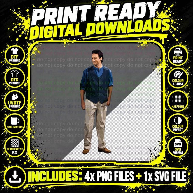 Matthew Perry T-Shirt, 90s Iconic Actor Png SVG Digital Bundle