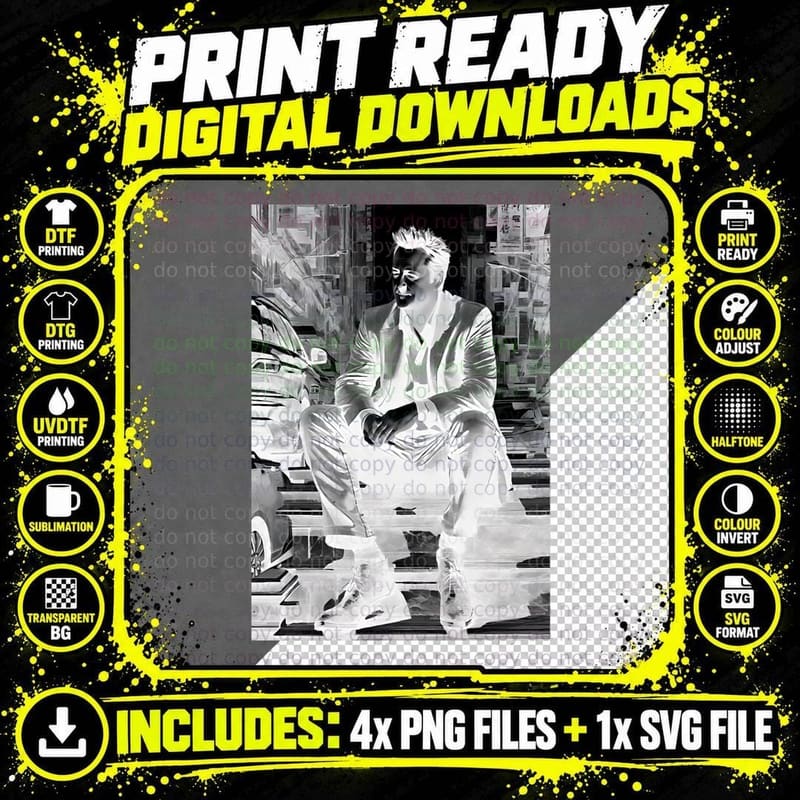 Matthew Perry T-Shirt, Iconic Actor Style, Retro 80s Icon Png SVG Digital Bundle
