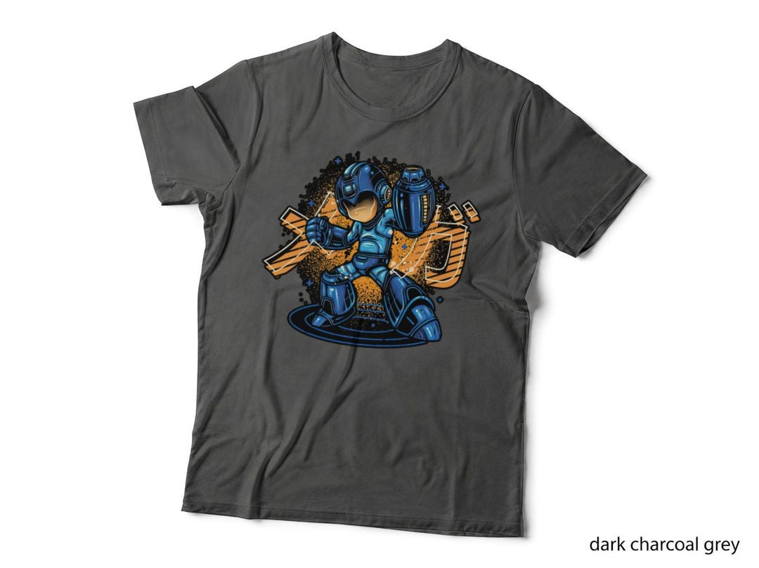 Mega Man T-Shirt, Retro Sci-Fi Tee, Gift for Gamers