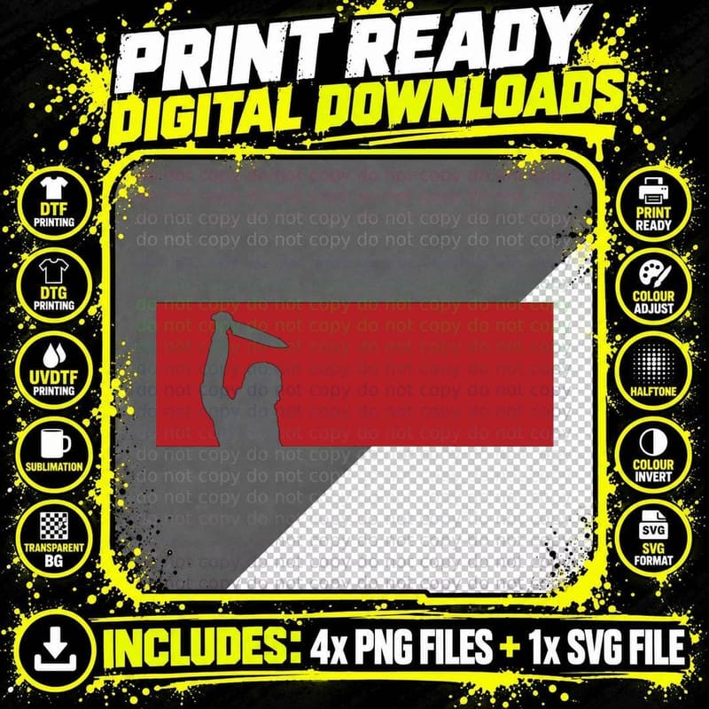 Michael Myers Stencil Classic T-Shirt Png SVG Digital Bundle