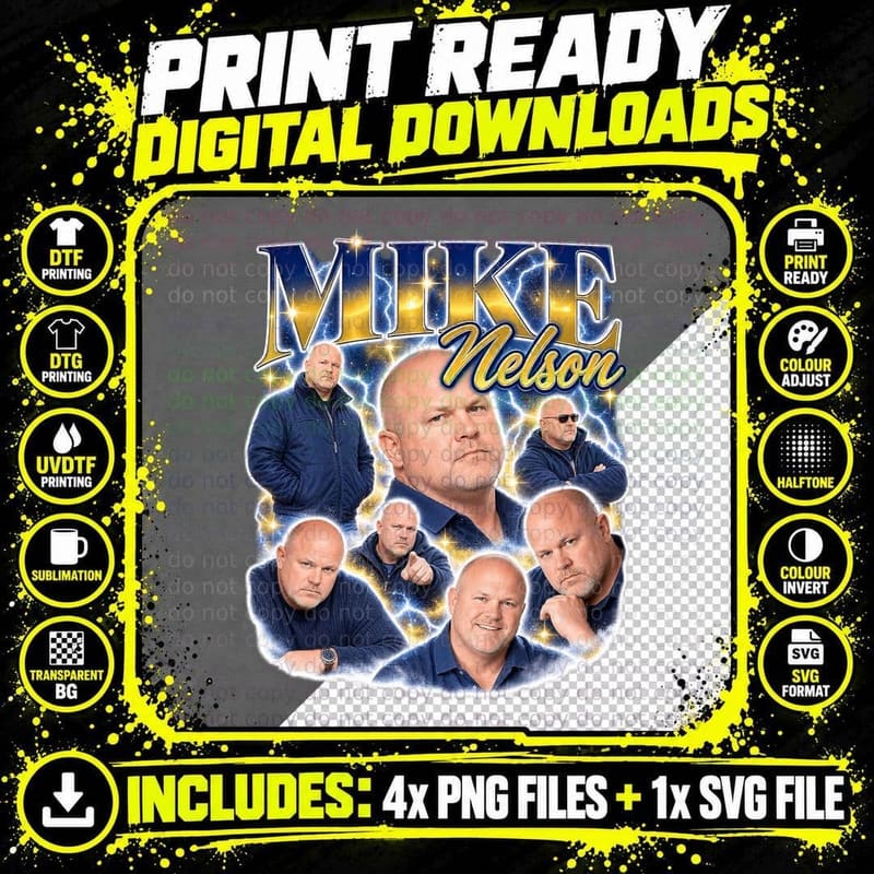 Mike Nelson Coronation Street Corrie Retro British TV Png SVG Digital Bundle