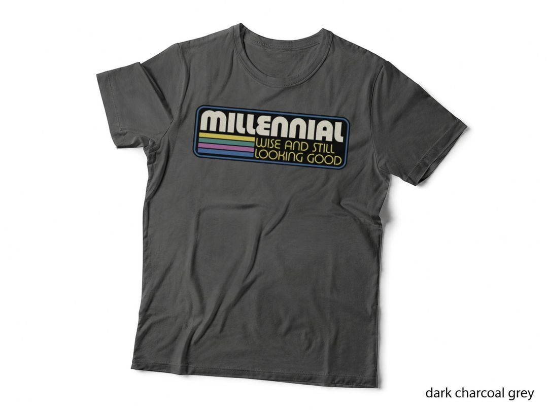 Millennial Vintage Quote T-Shirt, Retro Typography Tee, Gift for Trendsetters