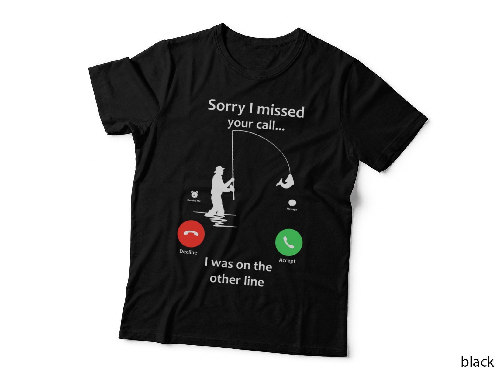 Missed Call T-Shirt, Phone Call Design, Retro Tech Style