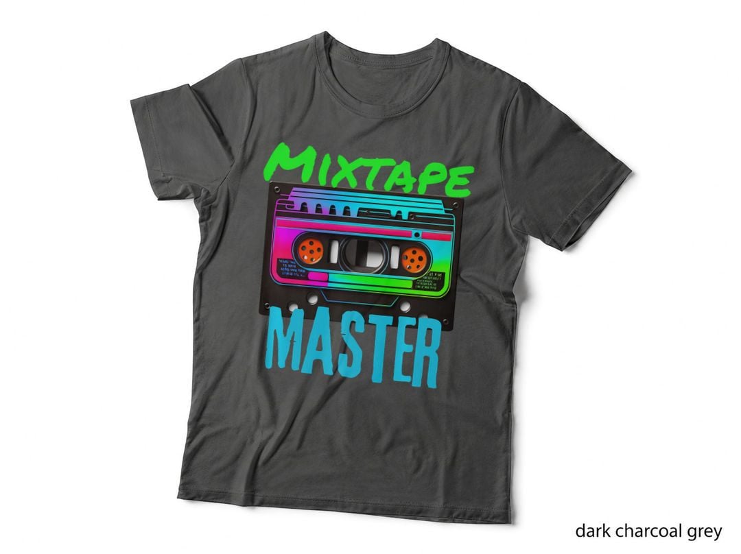 Mixtape Master 80s Retro Vaporwave Cassette Tape Colorful, Vintage T-Shirt
