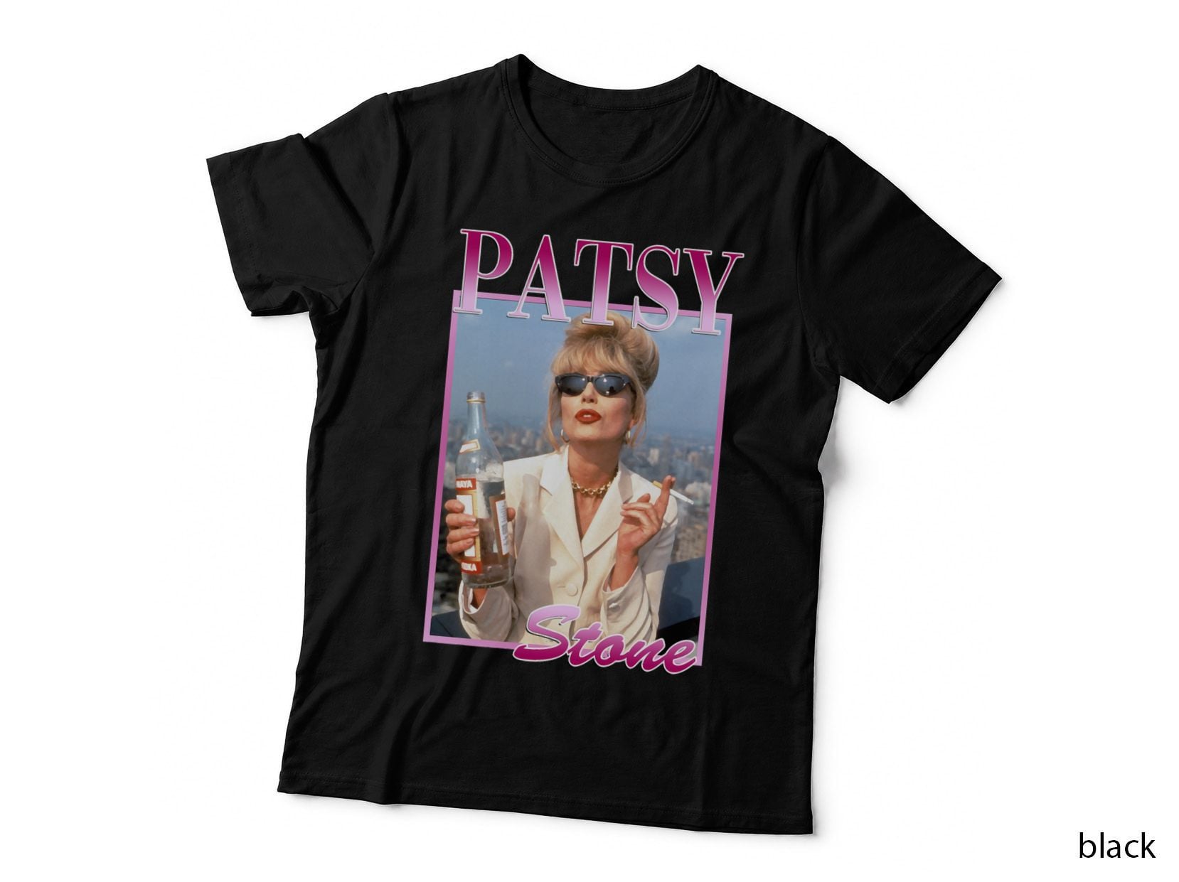 Patsy Stone Absolutely Fabulous T-Shirt, Retro Homage Card, Ab Fab Comedy