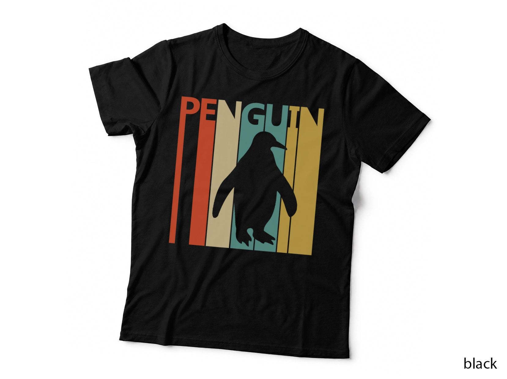 Penguin Animal T-Shirt, Retro Vintage Style, Pet Lover Apparel