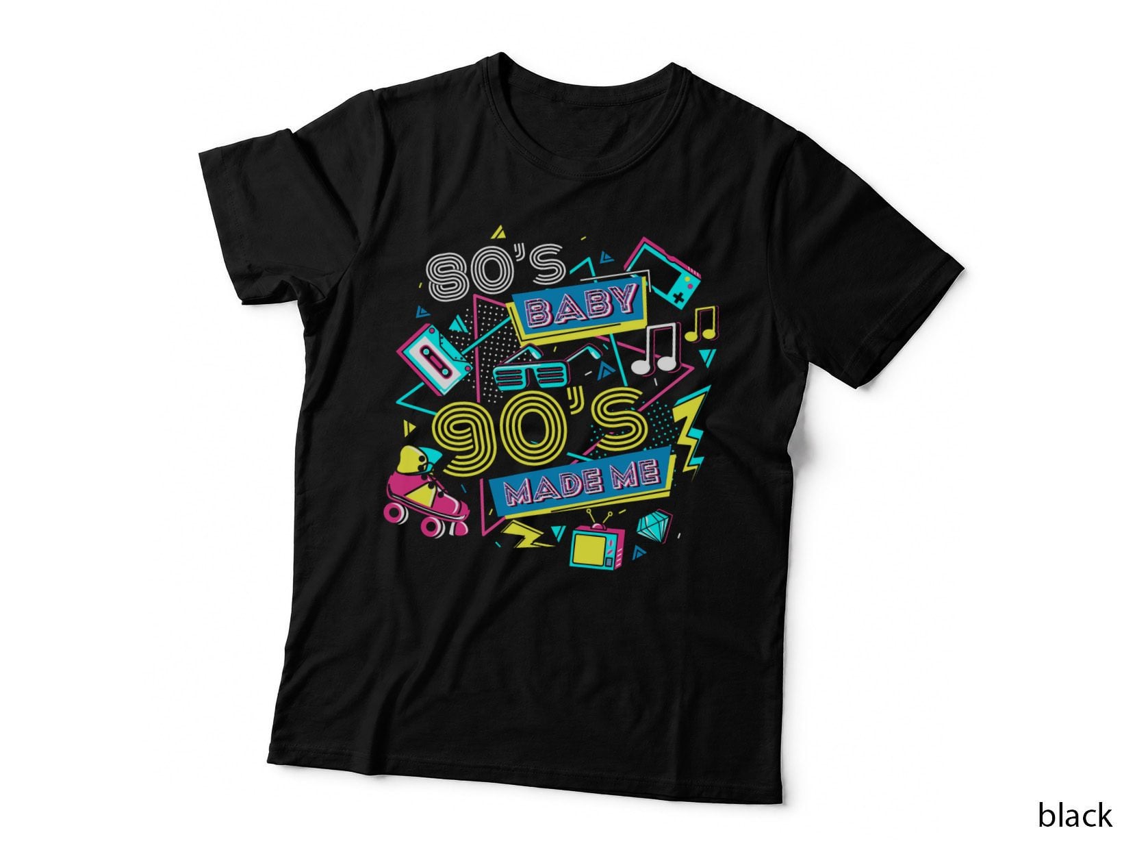 Retro 1980s 80's Baby 1990s 90's Made Me Vaporwave Nostalgia T-Shirt