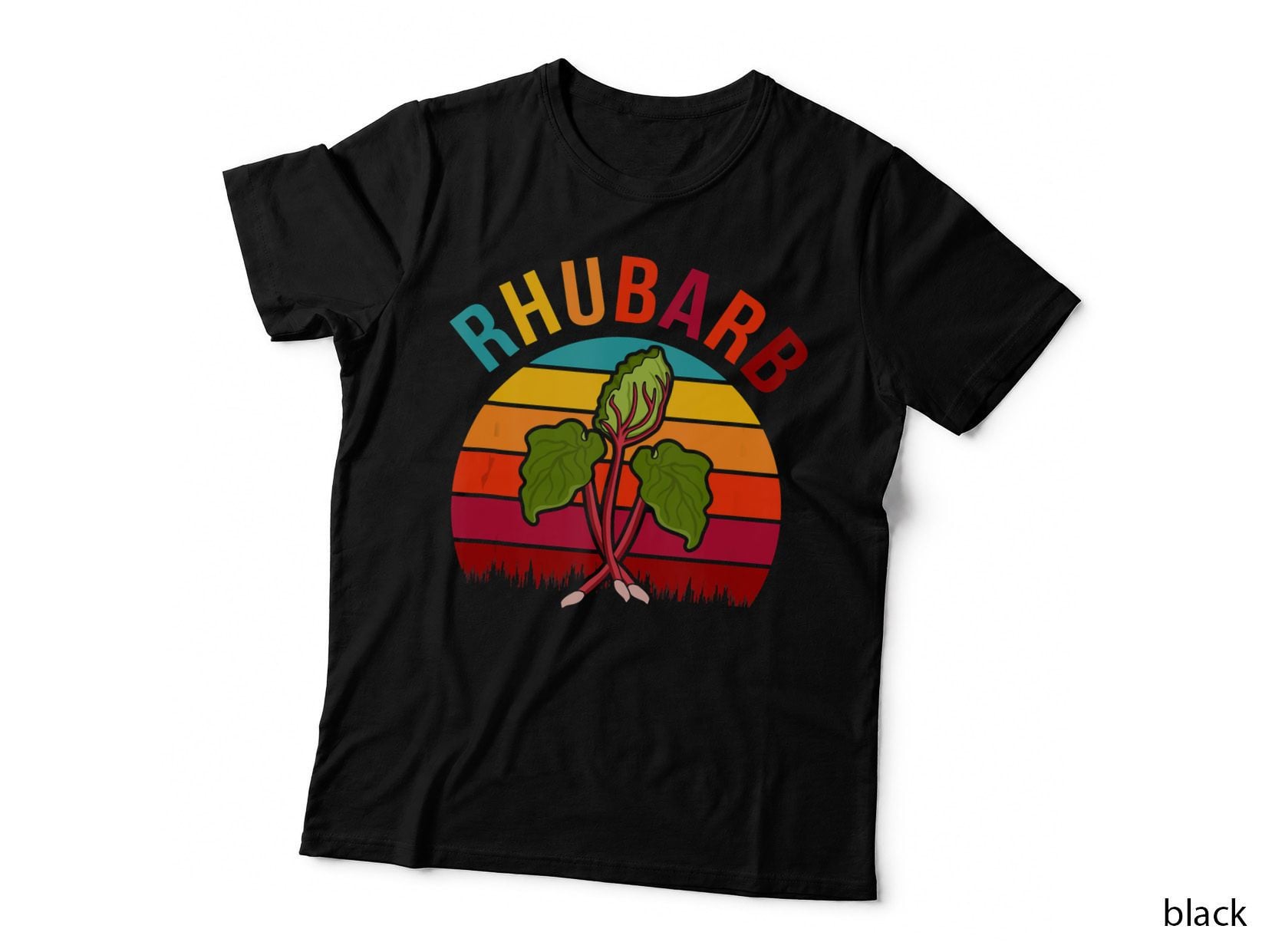 Retro National Strawberry Rhubarb Pie Day Vaporwave Rhubarb, Vintage T-Shirt