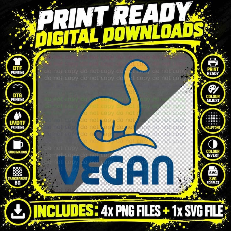 Retro Style Vegan Sweatshirts Veganism Sweatshirts Vegan Png SVG Digital Bundle