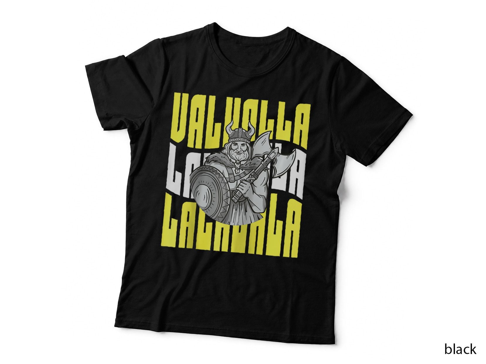 Retro Valhalla Viking Warrior - Nordic Culture Norsemen T-Shirt