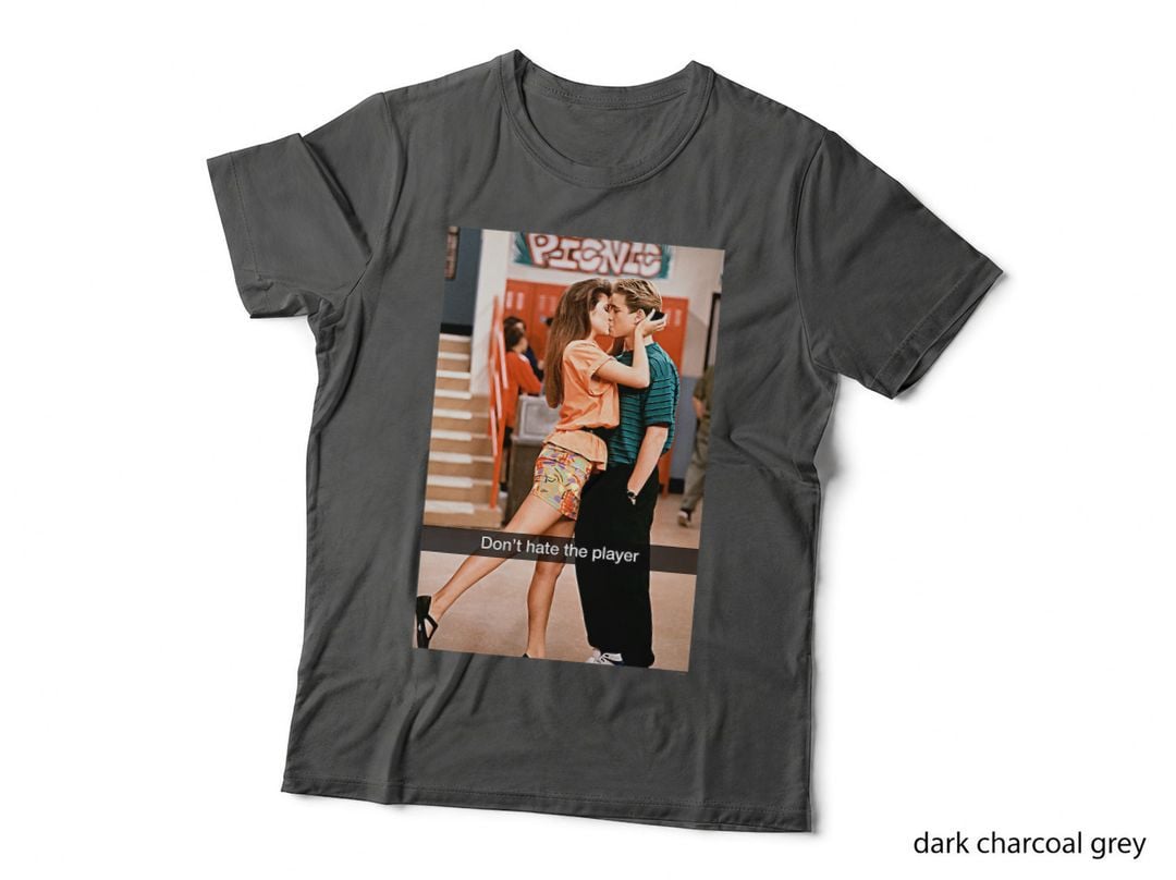 Saved by the Bell T-Shirt, Don't Hate the Player Scene Photo, 90S TV Fan