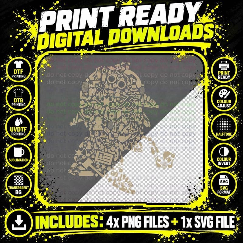Sherlock Holmes T-Shirt, Retro British Tee Png SVG Digital Bundle
