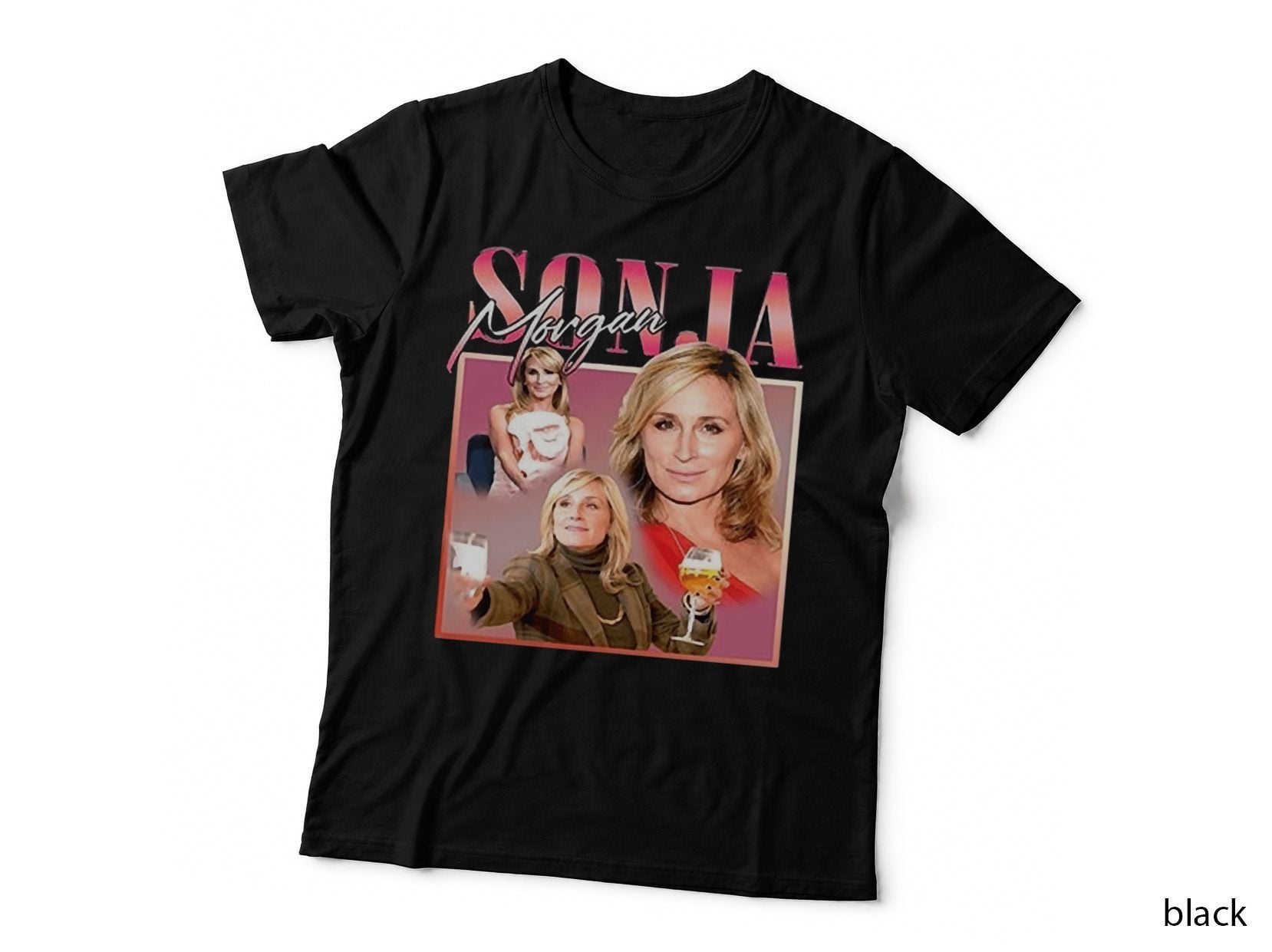Sonja Morgan Retro Photo Collage T-Shirt, Reality TV Homage, Real Housewives Fan