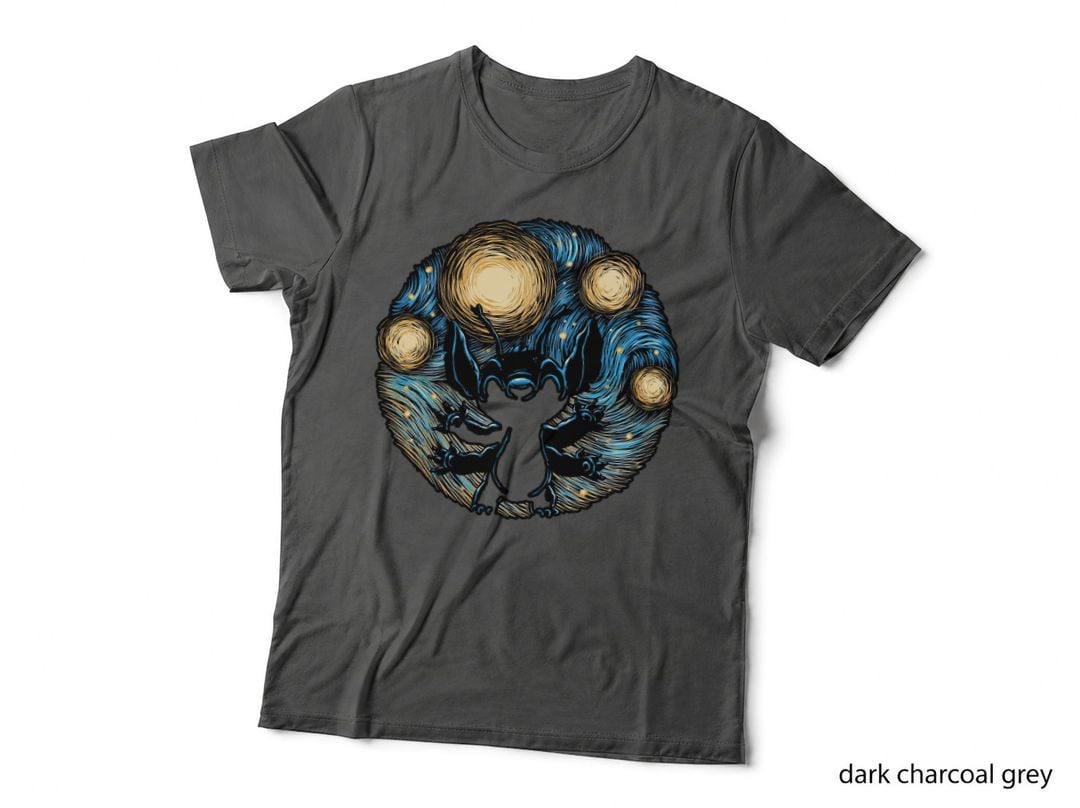 Starry Night Inspired T-Shirt, Vintage Galaxy Tee, Gift for Art Lovers