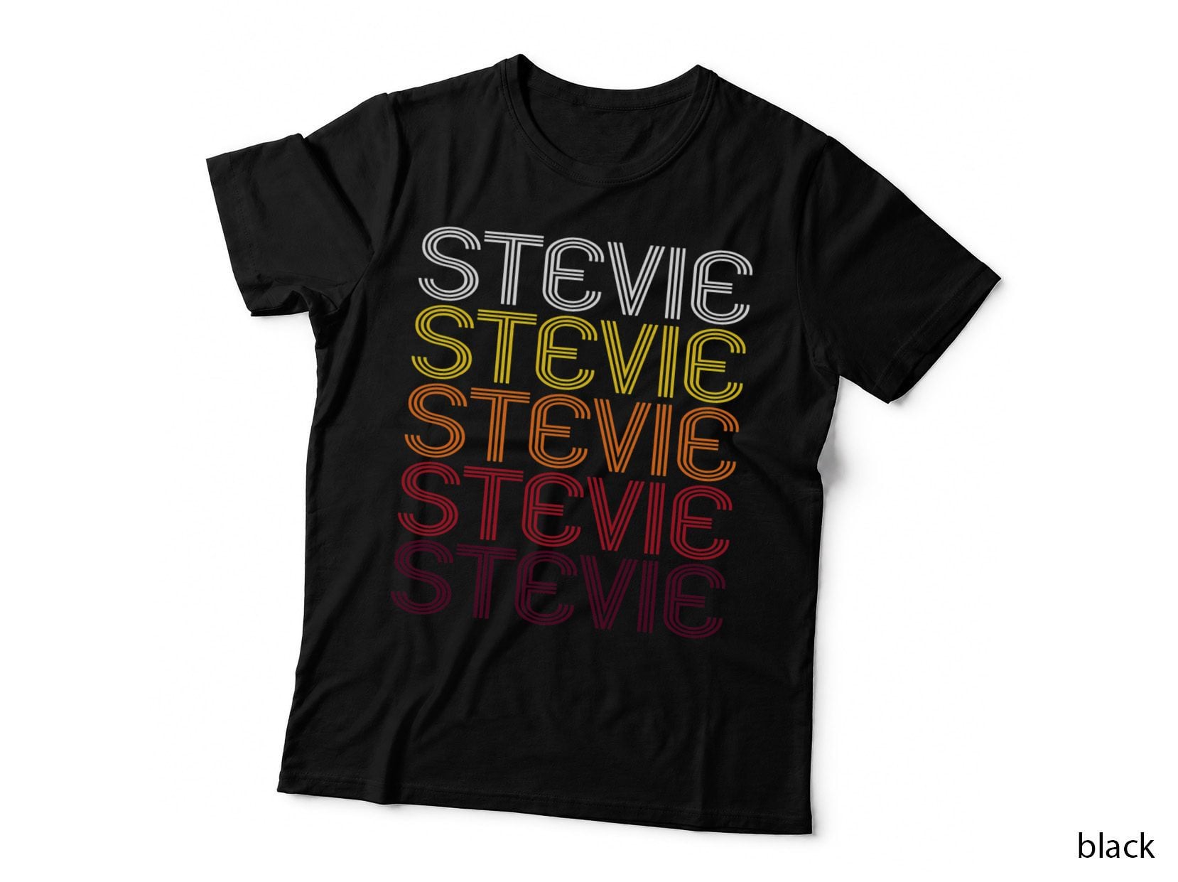 Stevie Retro Wordmark Pattern - Vintage Style T-Shirt