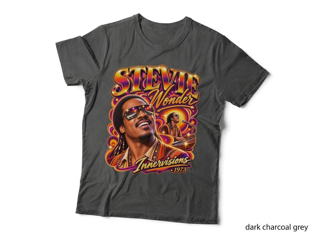 Stevie Wonder Innervisions Vintage Soul Funk Music Retro 1970s Graphic T-Shirt