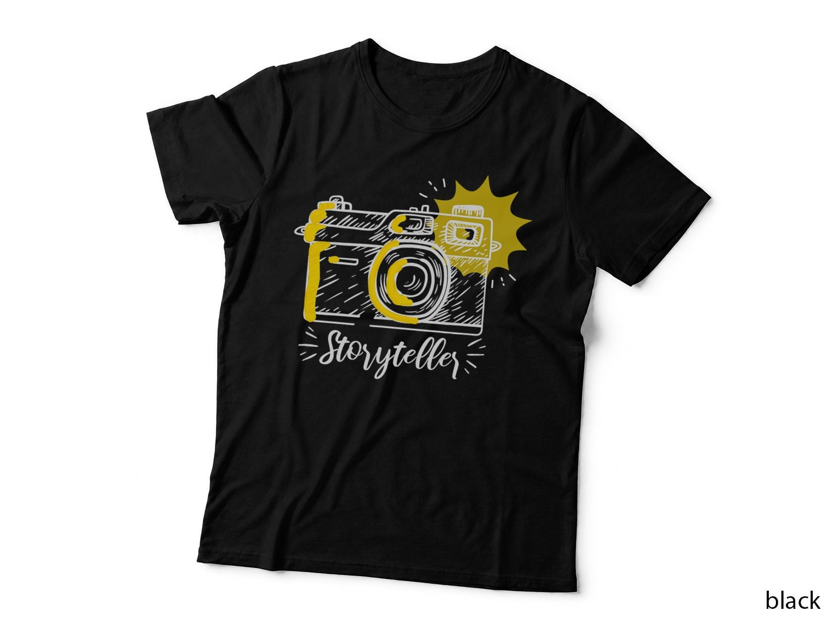 Storyteller Photographer Vintage Camera Apparel T-Shirt