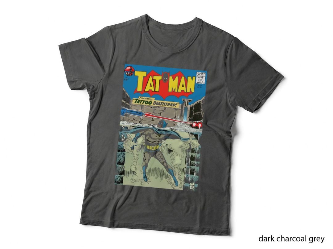 Tattoo Deathtrap Comic Book Cover T-Shirt, Vintage Retro