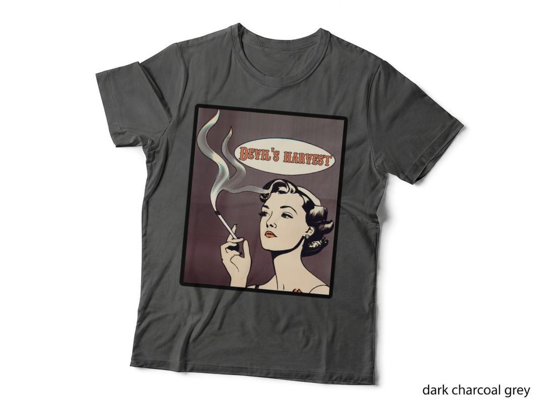 The Devil's Harvest Pinup Pop Culture Vintage T-Shirt