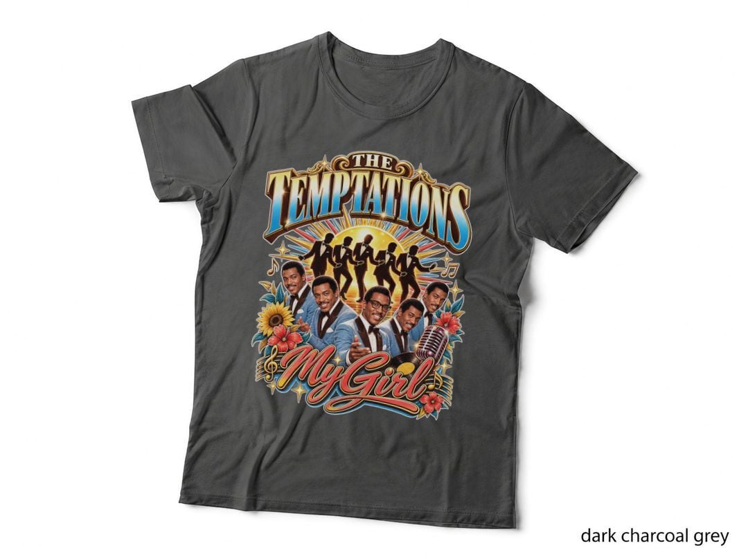 The Temptations My Girl 1965 Motown Soul Vintage Retro Music Graphic T-Shirt