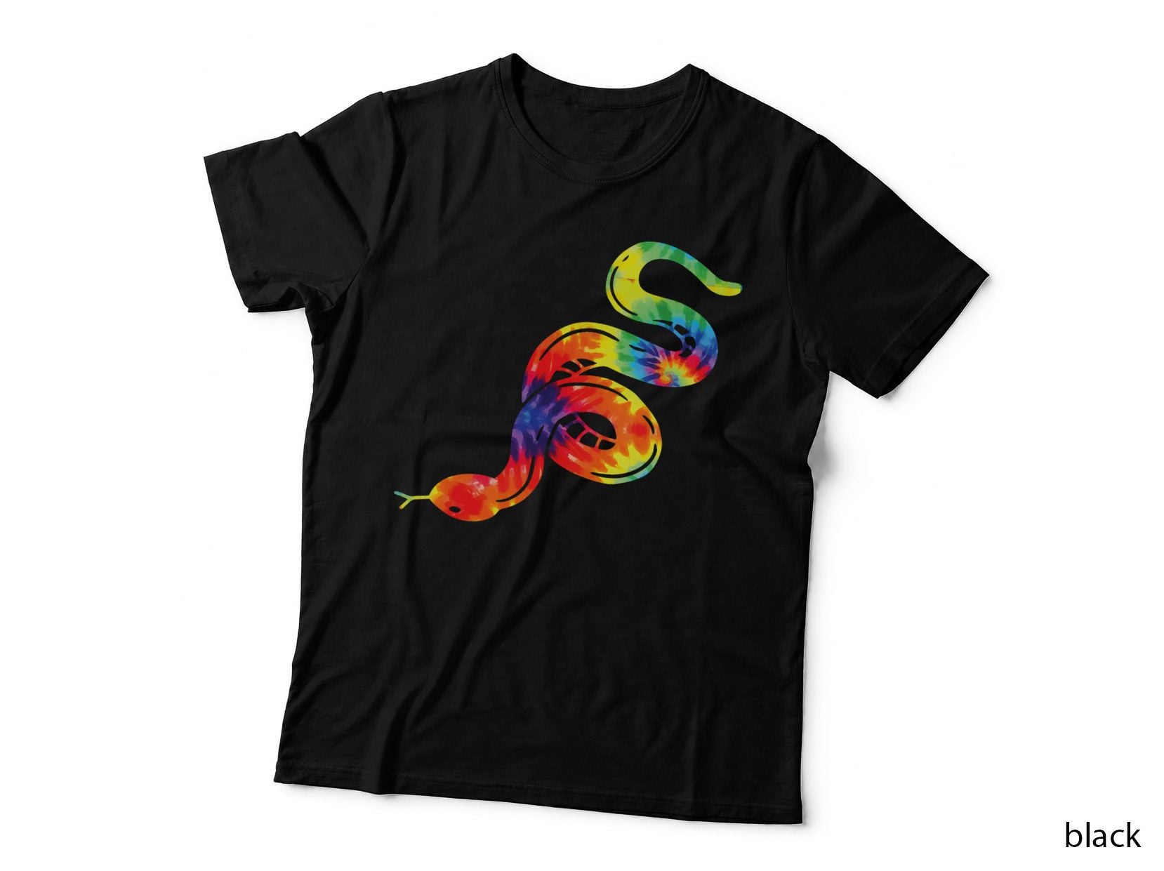 Tie Dye Snake Serpent T-Shirt, 80s 90s Retro Style, 90s Vibes Apparel