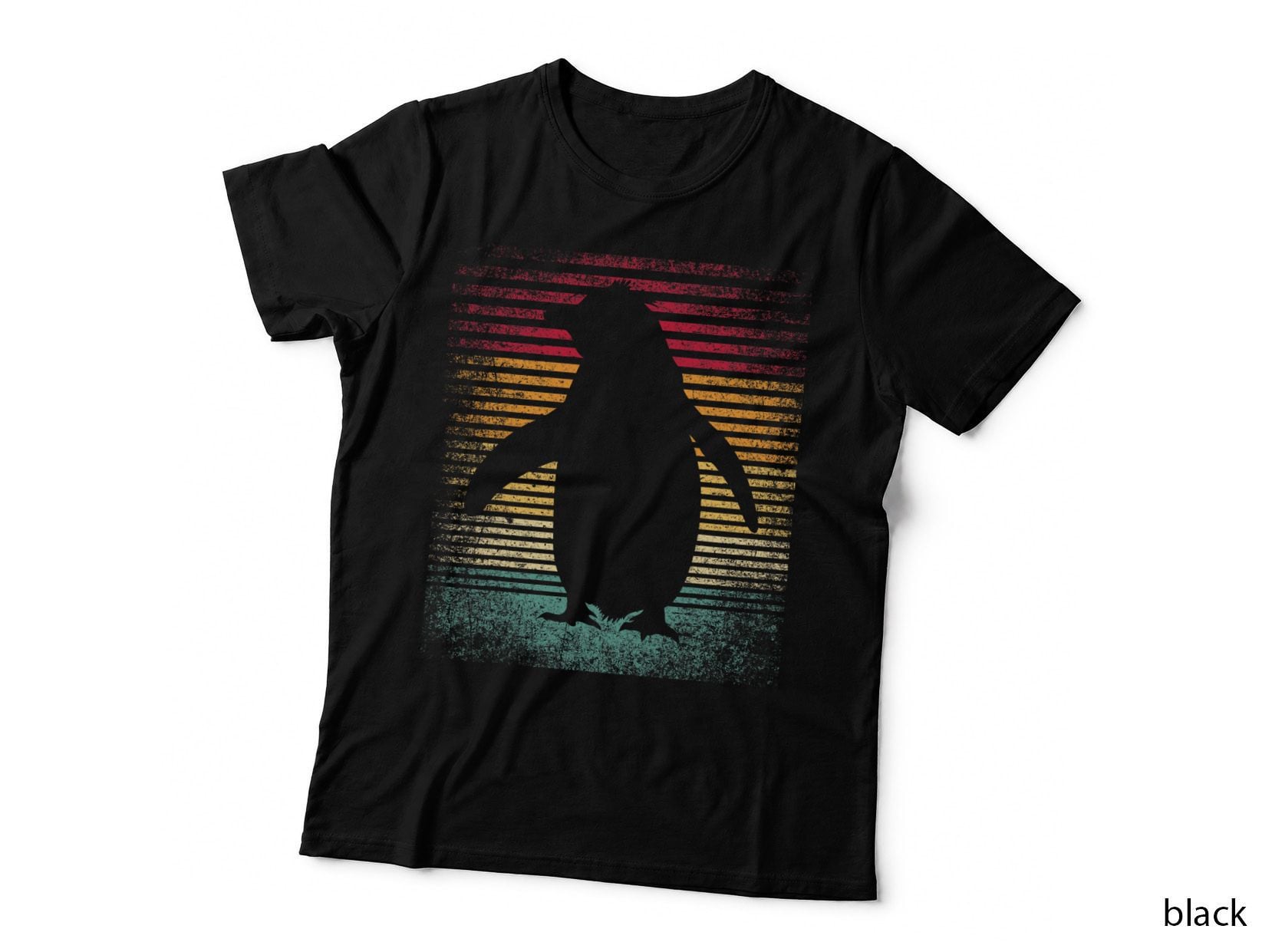 Vintage Retro Penguin T-Shirt, 70's 80's Style, Men Women Classic Gift