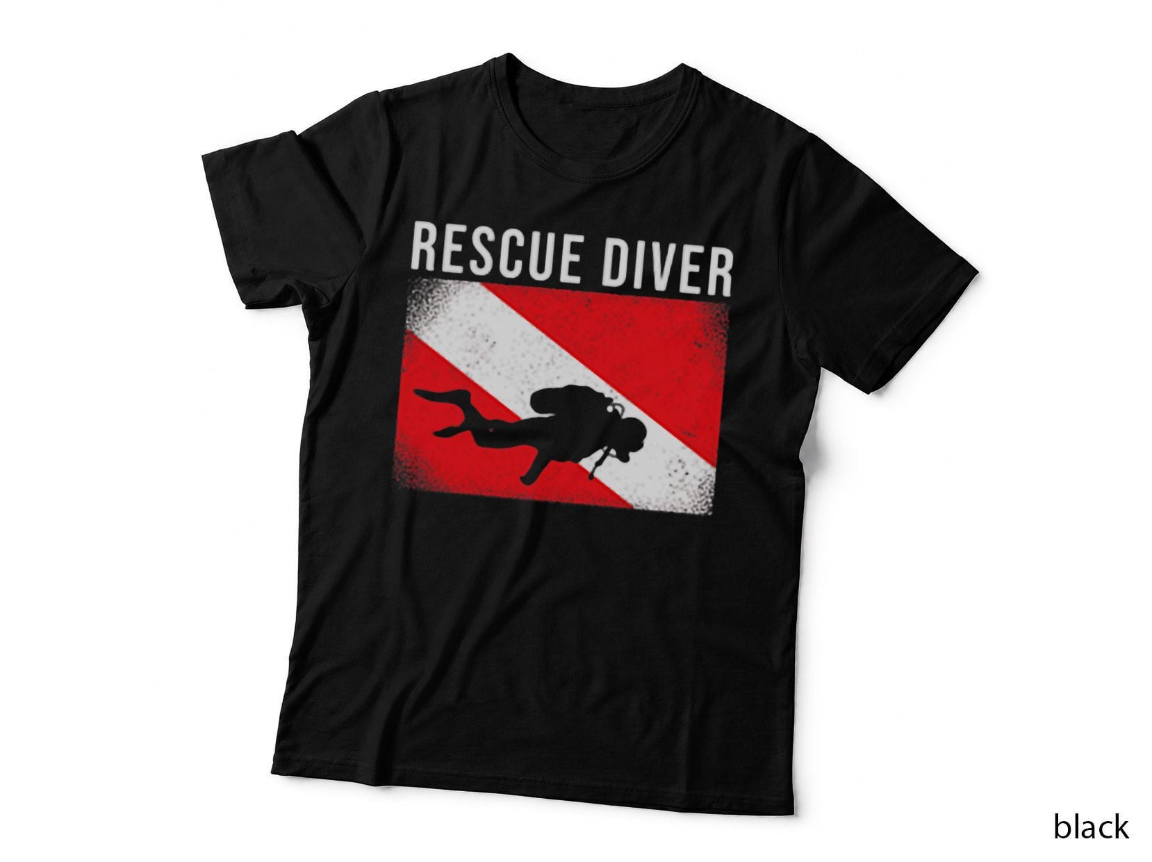 Vintage Scuba Diving Gear American Rescue Scuba Diver T-Shirt