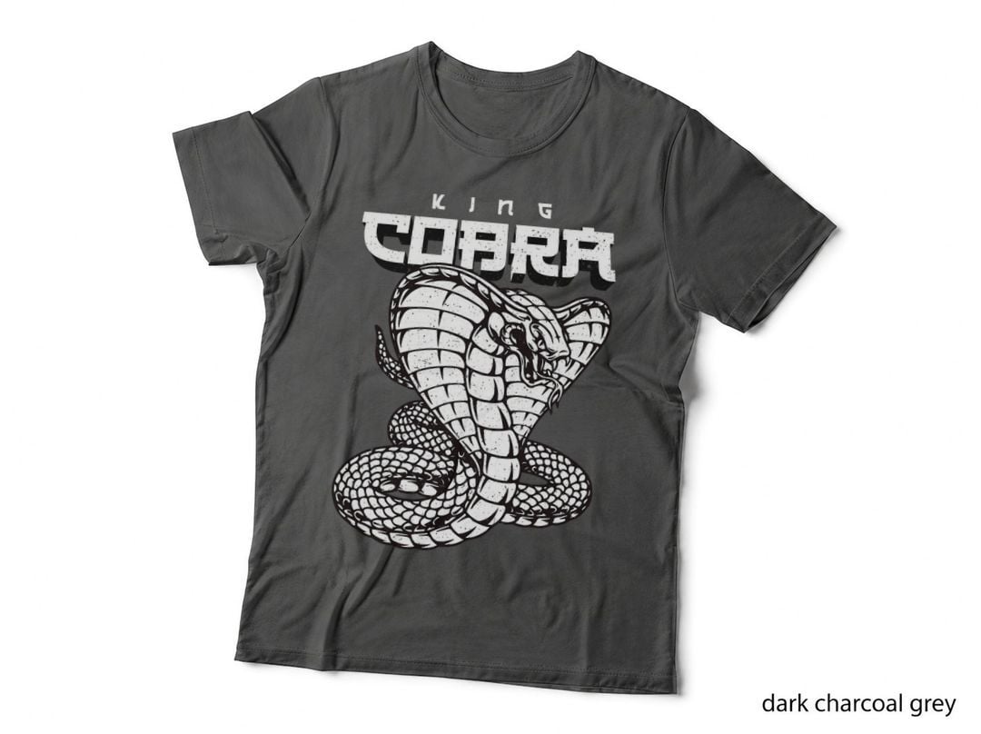 Vintage Snake Japanese Style King Cobra T-Shirt, Retro Japanese Art