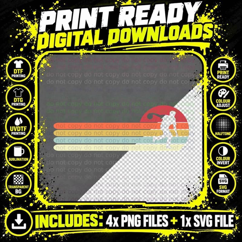 Vintage Surfboard T-Shirt, Retro 70s Style, Summer Vibes Png SVG Digital Bundle
