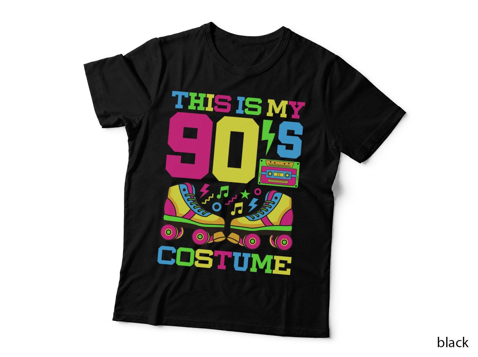 90s Costume 1990s Theme Party Nineties Styles Fashion Outfit T-Shirt