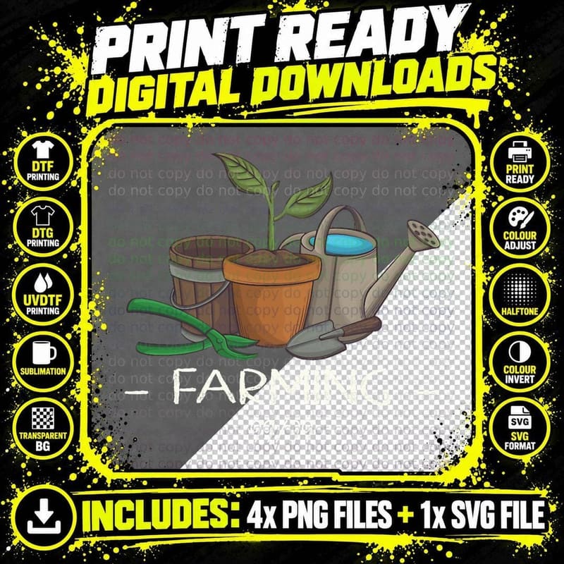 99 Farming - Osrs Classic T-Shirt Png SVG Digital Bundle