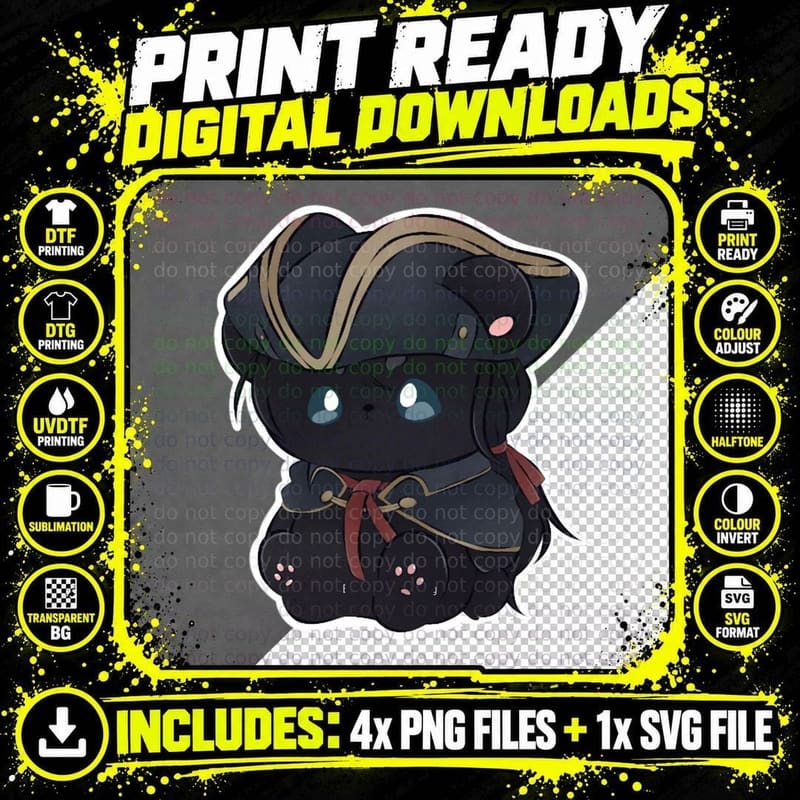 Assassin's Creed III Haytham Kenway Plushie Classic Png SVG Digital Bundle