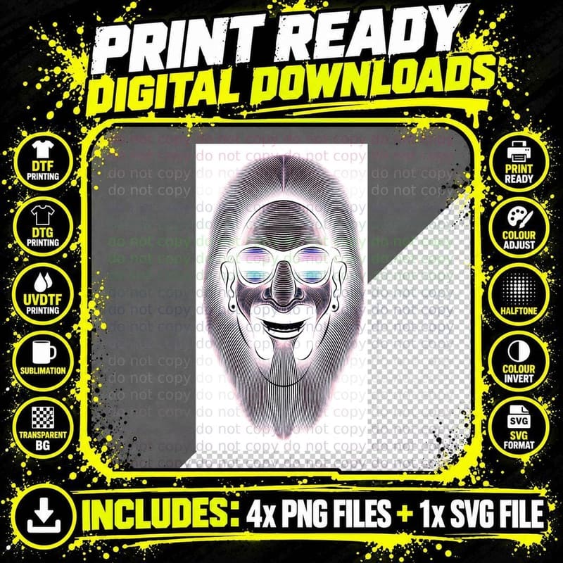 Bob Marley Classic T-Shirt Png SVG Digital Bundle
