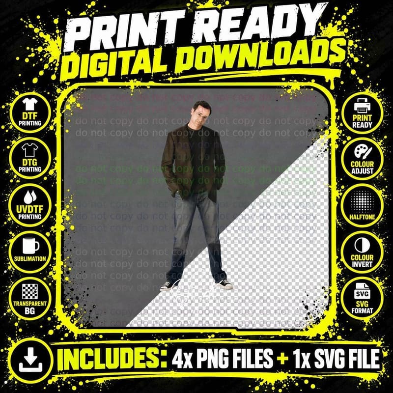 Bob Saget Tribute T-Shirt, Full House Fan Art Png SVG Digital Bundle