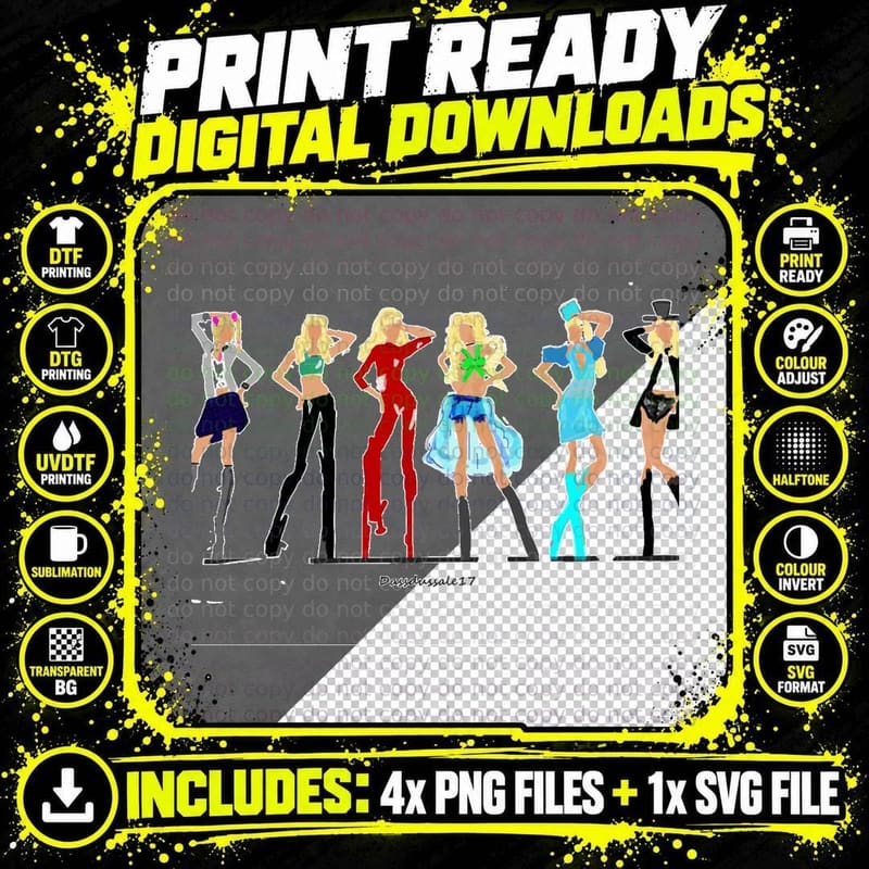 Britney Spears - Its's Britney Bitch Classic T-Shirt Png SVG Digital Bundle