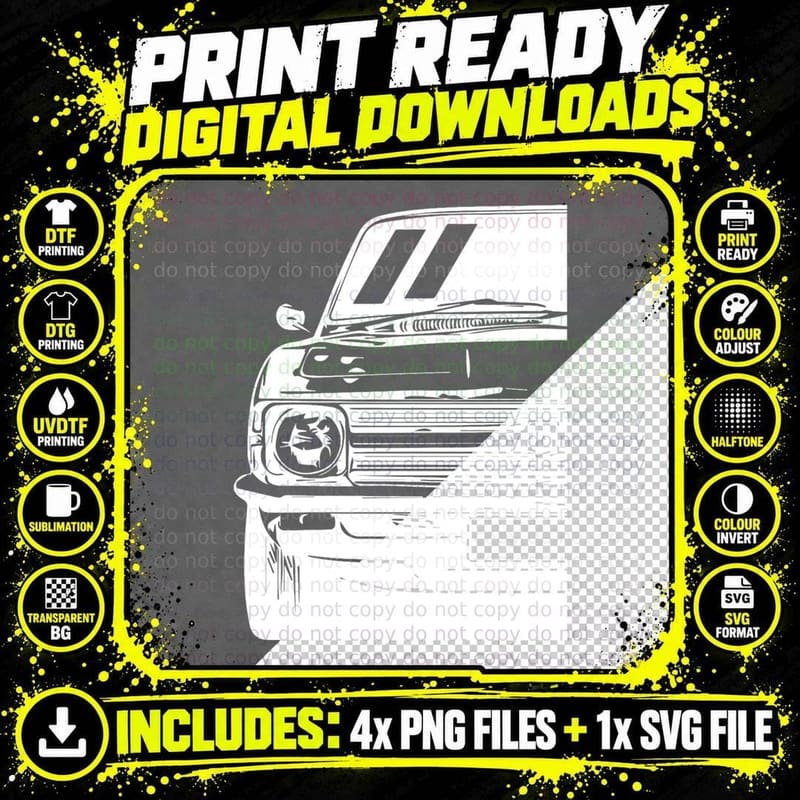 Classic 1971 Torana LC LJ GTR - Car Art T-Shirt Png SVG Digital Bundle