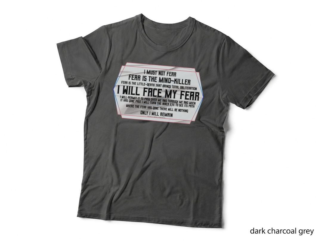 Dune-Litany Against Fear (Version 3)-Pain Box Bene Gesserit Paul Muaddib T-Shirt