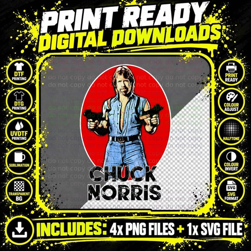 Good Teach Martial Arts Passing Training Chuck Norris Png SVG Digital Bundle